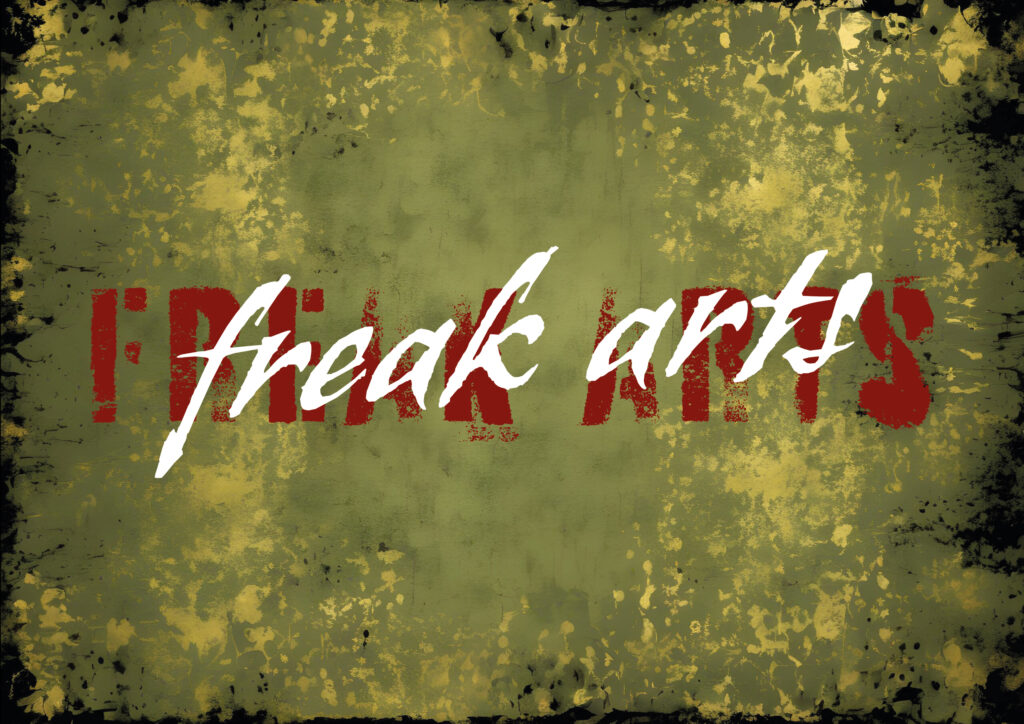 Ein markantes und unkonventionelles Logo-Design im Stil der Freak Arts, entworfen von Tränkl Company Consulting, das Individualität und kreativen Mut ausstrahlt.