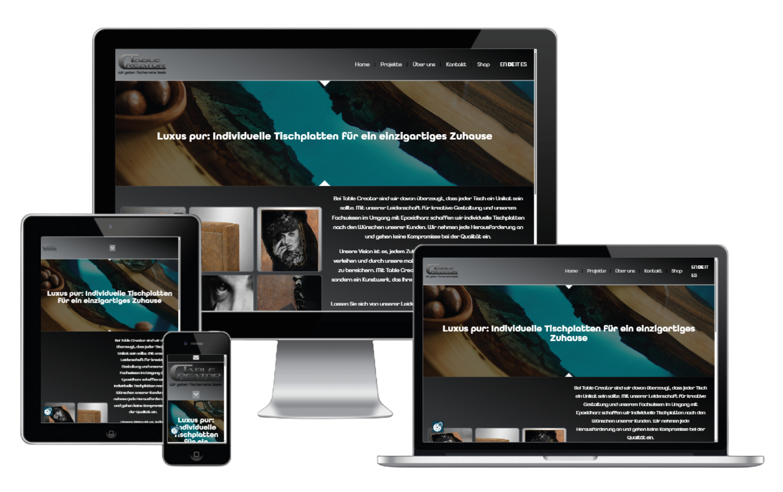 Professionelle Website-Erstellung für Table Creator – Fokus auf SEO und Usability.